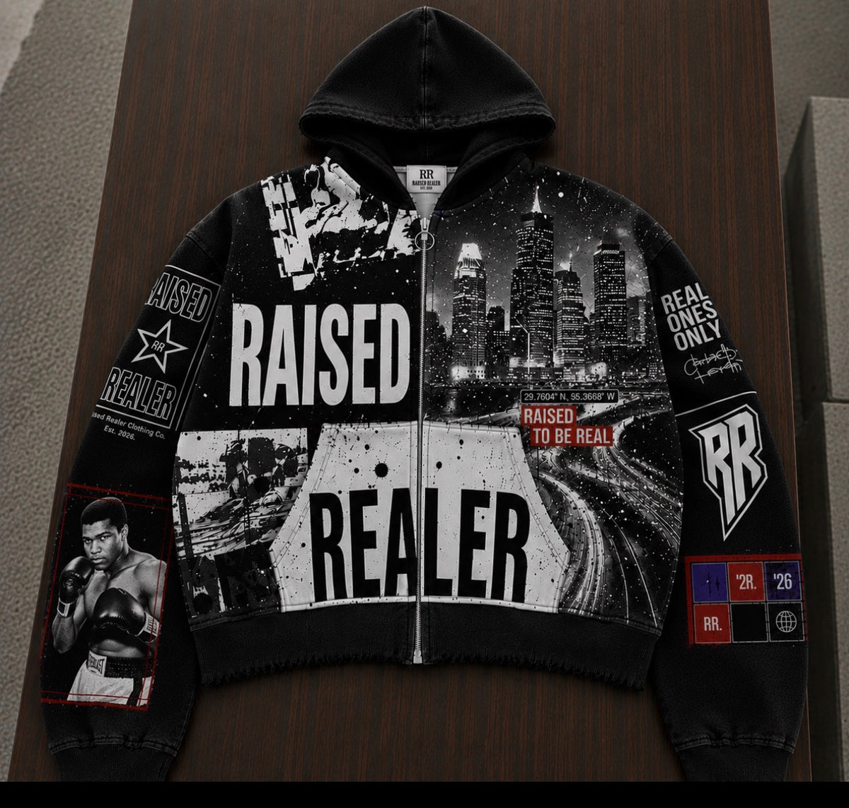 "Real World" Oversized Crop Zip Up PRE-ORDER!